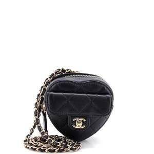 Chanel Cc In Love Heart Chain Necklace #249655C27B